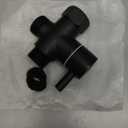 Sneatup Solid Brass 3-way G1/2 Shower Diverter (Matte Black)