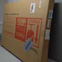 40"x28" Irregular Wall Mirror, Farmhouse Asymmetrical Mirror for Wall Decor, Wood Frame Bathroom Mirror for Living Room Bedroom Entryway Bathroom, Walnut