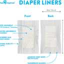 Paw Inspired Dog Diaper Liners | Inserts for Washable Covers, Female Dog Diapers, and Male Dog Belly Bands | Leakproof, Super Absorbent (30 Count)