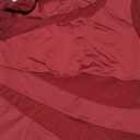 Milumia Women's Sexy Cut Out Sheer Mesh Long Sleeve Bodysuit Crew Neck Body Suits Going Out Bodysuit Tops Burgundy X-Small