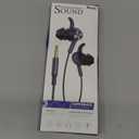 TOPAUX 3.5mm Jack Earphone 5FT Wired Earbuds Anti-Loose Wingtip Noise Canceling in-Ear Headphone Mute Mic School Supply PC Computer Corded Headset for Chromebook Laptop,for Moto G Stylus Play Power (Black)