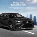 Archaic Front Bumper Lip Spoiler Compatible for 2021 2022 2023 Toyota Camry Sport [SE,XSE,Hybrid SE,Hybrid XSE,TRD,SE Nightshade], Splitter Under Chin Spoiler Body Kit Camry Accessories