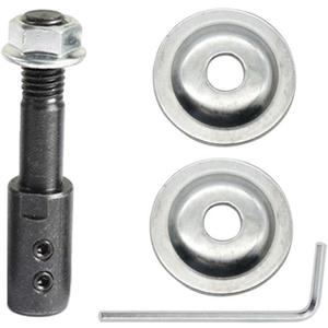 Shaft Arbor Extender 10mm Motor Arbor Adapter Bench Grinder Extension Shaft Threaded Shaft Backing Kit for Polisher Sander Polishing Grinding Buffing Wheel Rotary (Inner Hole Diameter 10mm)
