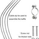 Kunjocy Wrap Around Squirrel Baffle, 16inch Bird Feeder Protects Hanging Bird Feeders & Poles, Durable, Not-Rust Plastic