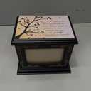 Cremation Urns for Human Ashes Adult Male or Female, Funeral Memorial Urns for Ashes with Photo Frame, Wooden Urns Box and Casket for Men Women, Burial Urn for Adults Up to 200 IBS