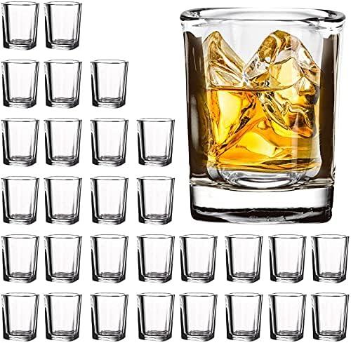 Vivimee 30 Pack Heavy Base Shot Bulk, 2.2 oz Square Shot Glass Set, Clear Espresso Shot Glass, Small Whiskey Shot Glasses for Vodka, Whiskey, Tequila, Espressos, Spirits & Liquors Vivimee 30 Pack Heavy Base Shot Bulk, 2.2 oz Square Shot Glass Set, Clear Espresso Shot Glass, Small Whiskey Shot Glasses for Vodka, Whiskey, Tequila, Espressos, Spirits & Liquors