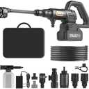 Cordless Pressure Washer Battery Powered; 1200PSI Cordless Power Washer with Brushless Motor, 4.0Ah Battery,6-in-1 Nozzle, 3 Power Level; Handheld Portable Pressure Washer Cordless (5022-BK3)