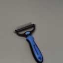 Dematting and Deshedding Comb for Dogs and Cats Grooming Tool - Mat Remover - Safe Detangler for Matted Fur Hair - Double Sided Undercoat Deshedder Brush