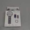 HandFan 5200mAh Portable Handheld Fan, Personal Hand Held Fan USB Rechargeable, 180 Foldable Portable & Detachable Handle Design,3 Speeds Strong Airflow Cooling for Travel/Outdoors/Indoors (Black)