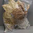 5Pcs Christmas Paper Snowflake Lanterns, Large Christmas Paper Star Lanterns with LED Lights White Beige Khaki Hanging Snowflake Lamps for Xmas Winter Frozen Wedding Birthday Holiday Party Decorations