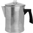 Mirro Aluminum Stove Top Percolator, Brew Coffee On Gas or Electric Stovetop, 9 Cup, Silver