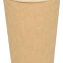 Restaurantware-Sustain 16 Ounce BPI-Certified Hot Cups, 50 Single Wall Coffee Cups - Lids Sold Separately, Leakproof PLA Coating, Compostable Kraft Paper Cups, For Hot Or Cold Drinks