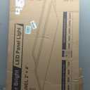 JC-LGL 2x4 LED Flat Panel Light, Selectable 5CCT, 0-10V Dimmable, 9360LM, 2Pack