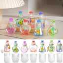 Quicksand Bottle Container Resin Molds,Wishing Bottle Storage Box Shaker Bottle Silicone Molds with Stoppers DIY Jewelry Crystal Keychain Pendant(7Pcs)