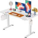 ErGear Height Adjustable Electric Standing Desk, 48 x 24 Inches Sit Stand up Desk, Memory Computer Home Office Desk, White