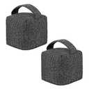 4.4 Lbs Decorative Door Stopper 2 Set, Heavy Duty Door Stopper for Bottom of Door, Weighted Fabric Door Stopper for Bedroom, Living Room, Office