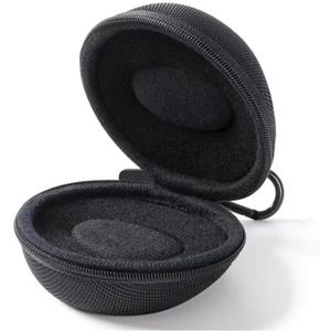 Travel Watch CaseSingle Watch BoxZipper for StorageCushioned Round Portable Watch Case for TravelFits all Wristwatches