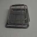 Air Fryer Basket for OvenYEPATER 2 Set Stainless Steel Air Fryer Tray and Pans for Oven,Air Fryer Pan with Crisper Tray for Baking Grilling Cooking and Frying (15.6" x 11.6" & 12.8" x 9.6")