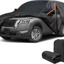 Car Cover for Nissan Pathfinder 1992-2025, SUV Full Car Cover Waterproof All Weather for Automobiles, Outdoor Sun Rain UV Snow Dust Protection, Custom Fit with Driver Door Zipper & Reflective Strips