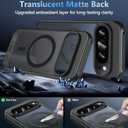 Case for Google Pixel 9/Pixel 9 Pro, Magnetic Pixel 9 Pro Case with Screen Protector [Compatible with Magsafe] [Military Grade Drop Tested] Shockproof Translucent Matte Protective Cover