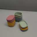 8 pcs 7 oz Silicone Snack Containers for Kids Small Food Containers with Lids, Fruit Container for Lunch, Stackable Lunch Container for Kids, Daycare, School and Travel