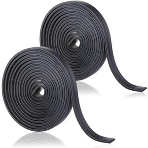 Moxweyeni 75 Inches Flexible Magnetic Strip Insert Shower Door Magnetic Strip Replacement Magnet Shower Door Replacement Parts for Framed Semi Framed Swinging Glass(2 Roll)