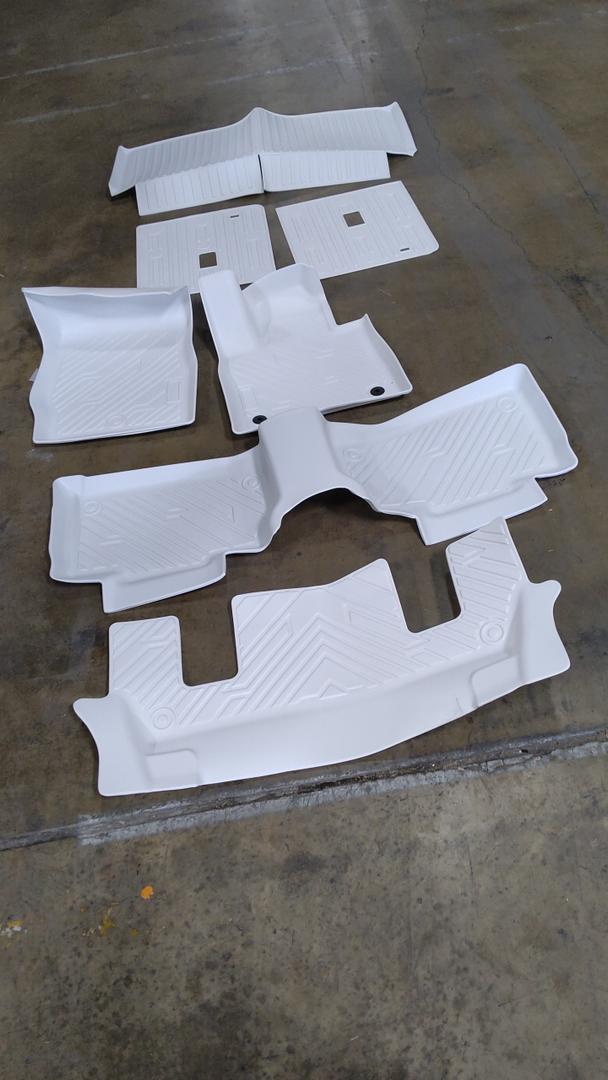 Floor Car Mats , 7 PCs , White