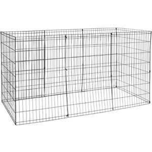 Portable Folding Animal Exercise Dog Fence 42" Kennel 8 Panel Metal
