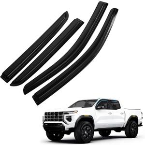 Colorado Rain Guard - Window Visors for Chevrolet Colorado/GMC Canyon 2023-2025 2026, Out-Channel Side Window Rain Guards for Colorado, 4PCS, Black, Car Accessories