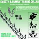 Prong Training Collar for Dogs, Adjustable Dog Pinch Collar with Quick Release Buckle, No Pull Collar for Small Medium Large Dogs, Two Extra Link and Twenty pc Caps (M/L (17-23" Neck, 3.2mm))