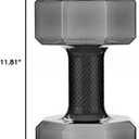 75 Oz (2.2 L) Dumbbell Shaped Water Bottle | Big Capacity | BPA Free | Flip Top Leak Proof lid | 6 Colors (Black)