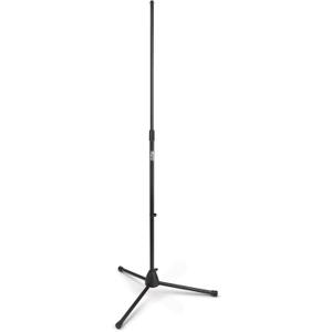On-Stage MS7700B Tripod-Base Mic Stand (Setup for Vocal and Instrument Microphones, Adjustable Height, 5/8-27 Threading, Portable, Folding, Nonslip Rubber Feet, Cable Clip, Steel, Black)