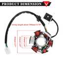 PRO BAT ATV Quad Go Kart Magneto Stator 6 Coils 5 Wires Pure Copper for 50cc 70cc 90cc 110cc 125cc ATV Dirt Bike Go Kart Mini-Choppers Motorcycle