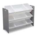Delta Children MySize 9 Bin Plastic Toy Organizer - Greenguard Gold Certified, Grey, 33.37x11.75x23.5 Inch