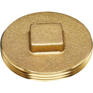 Oatey 42372 185 Brass Cleanout Plug, 3-Inch