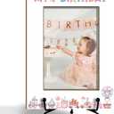 My First Birthday Photo Frame, Memorial Gifts For Women Mom Dad, Fit 4x6 Picture Frame With Stand Home Desk Decor Tabletop Display, Pink Vertical -Txk81