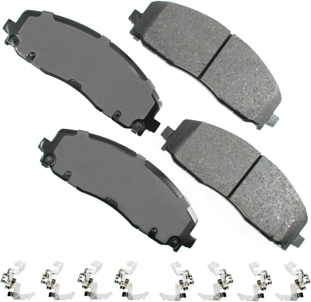 Akebono ACT1589 Proact Ultra Premium Ceramic Disc Brake Pad kit , GREY