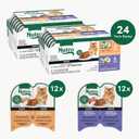 Nutro Wet Cat Food Pat Multipack: Salmon & Tuna; Chicken & Shrimp; 2.64 oz Trays (12 Count, Pack of 2) (EXP 06/15/27)