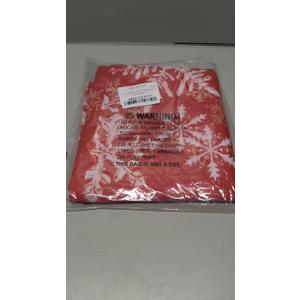 XCHI Winter Red Snowflakes Tablecloth Rectangle Christmas Table Cloth Washable Table Covers for Indoor Dining Home Party Xmas Decorations 60x120 Inch