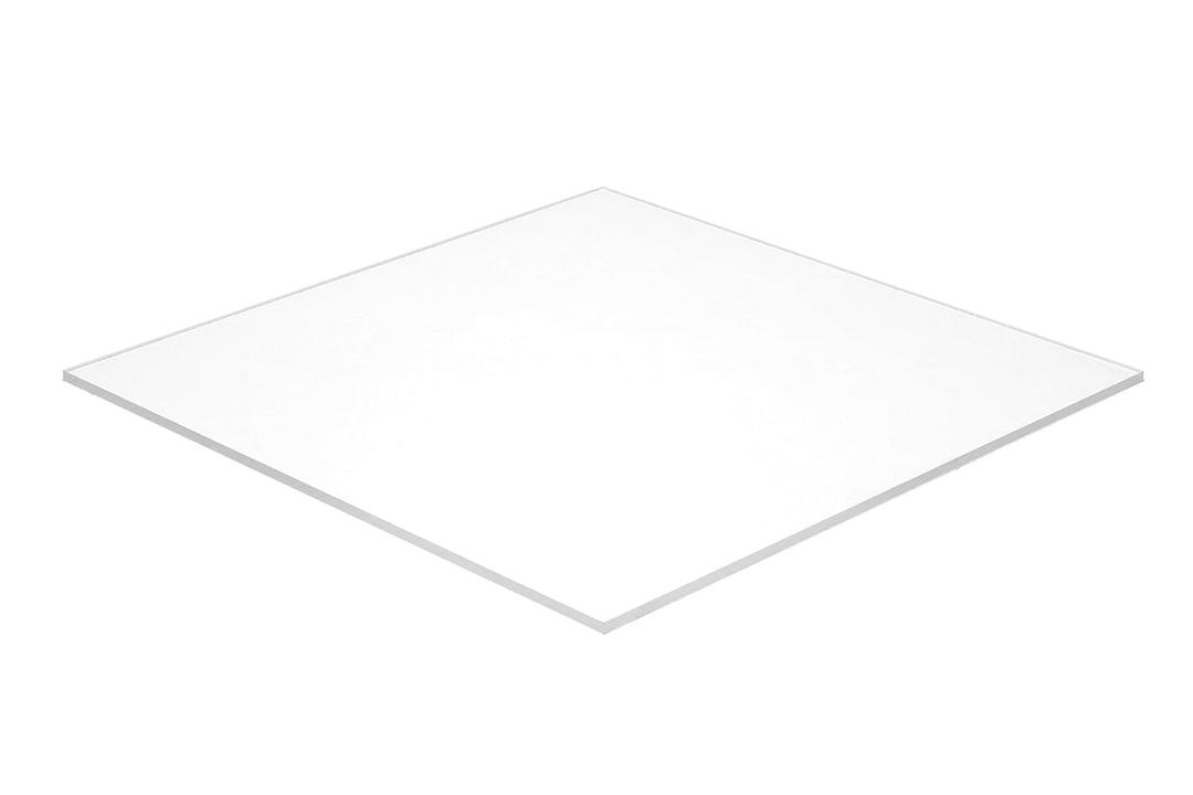 Falken Design White Translucent 55% Acrylic Sheet 12" x 24" x 1/8" Thick Plexiglass Panel for DIY Projects, Laser Cutting, Light Boxes, Signage & Displays - Shatterproof, Weather-Resistant