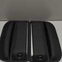 Premium Leather Car Seat Gap Filler Organizer (0.2-1.2" Gaps), Clever Gifts for Car SUV Truck Owners (Black, 2 Pack)