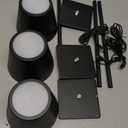 UME 3 Pack Cordless Table Lamp, Battery Operated Lamp - Portable Waterproof Rechargeable Table Lamp w/ 3 Color Temps & Stepless Dimming for Dinner, Desk, Cafe, Outdoor (Black)