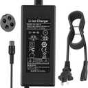 63V 4 Prong Charger for Ninebot S (Not for S-Plus) / Mini PRO/Mini lite / L8 / One A1/ One S2/ S-MAX, N3M240, GoKart Kit, Gokart PRO, 4-Pin fits for Segway Ninebot Charger