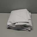 KEQIAOSUOCAI Blackout Extra Long Linen Look Curtain Draperies 126 Inches Long, White Custom Made Thick Drapes Full Shade Linen Curtain Panels for Light Sleepers 10.5 feet Length 50x126 Inch