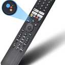 Voice Remote Replacement for Sony Smart TV Control:Comptible for 20192025 Sony Bravia OLED LED 4K 8K UHD,for Android Google TV with Shortcuts YouTube and Dinsey+ etc.
