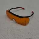 NoCry Blue Light Blocking Safety Glasses Over Eyeglasses with 100% UV Protection  UV Light Protection with Anti-Fog & Anti-Scratch Lenses; ANSI Z87.1 Certified  Adjustable Temples with Anti-Slip Tip