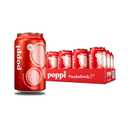 Poppi Sparkling Prebiotic Soda Beverage with Apple Cider Vinegar, Seltzer Water and Fruit Juice, Classic Cola Flavor, 12 oz, Pack of 12, Packaging May Vary (EXP 07/22/26)