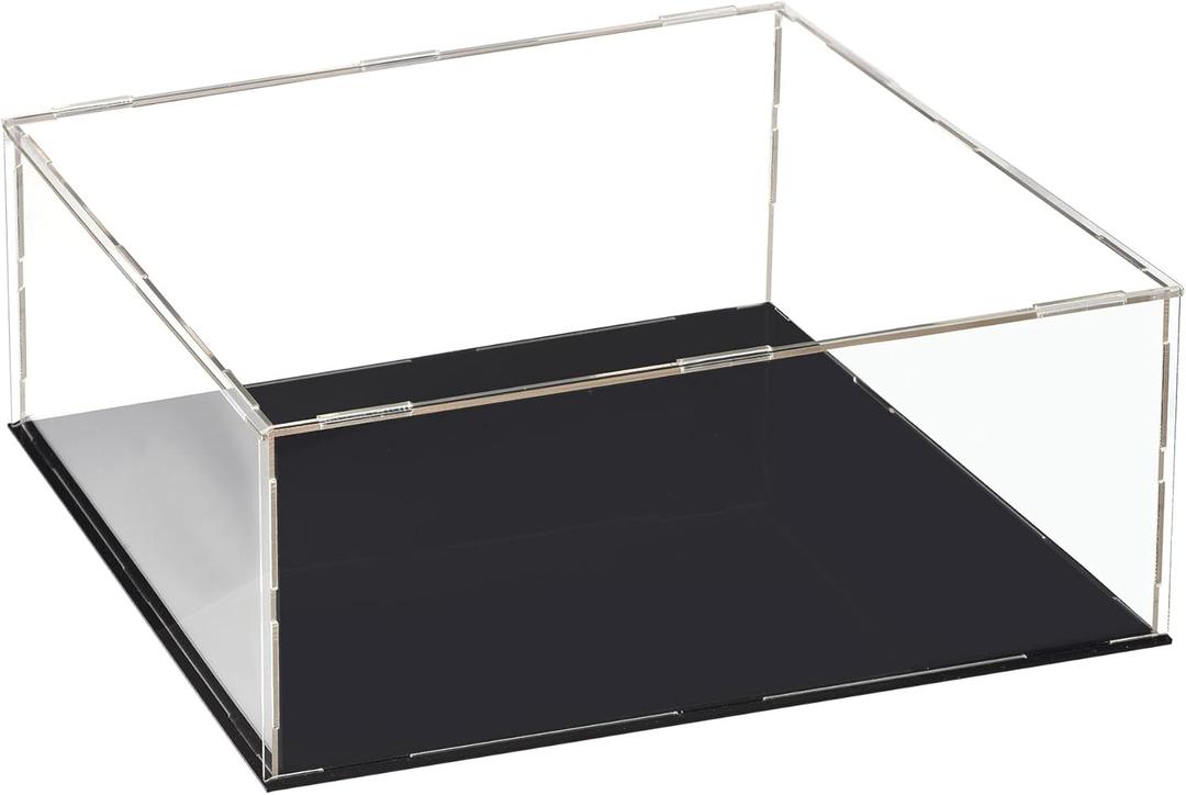 uxcell Acrylic Clear Display Case Box Dustproof Protection Showcase Cube Collectibles Show Box 11.8x11.8x5.9inch