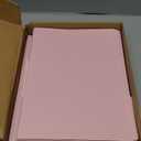SUNEE File Folders Letter Size Pink, 100 Pack Manilla Folders 8.5 x 11 1/3-Cut Tabs, Colored File Folders Office Home School for Documents Files Paper