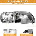 WEELMOTO Headlights Assembly for 1997-2003 F150 / 1997-2002 Ford Expedition / 1998-1999 F250, Headlamp+Corner Parking Turn Signal Marker Light Does NOT fit models produced before July 1996